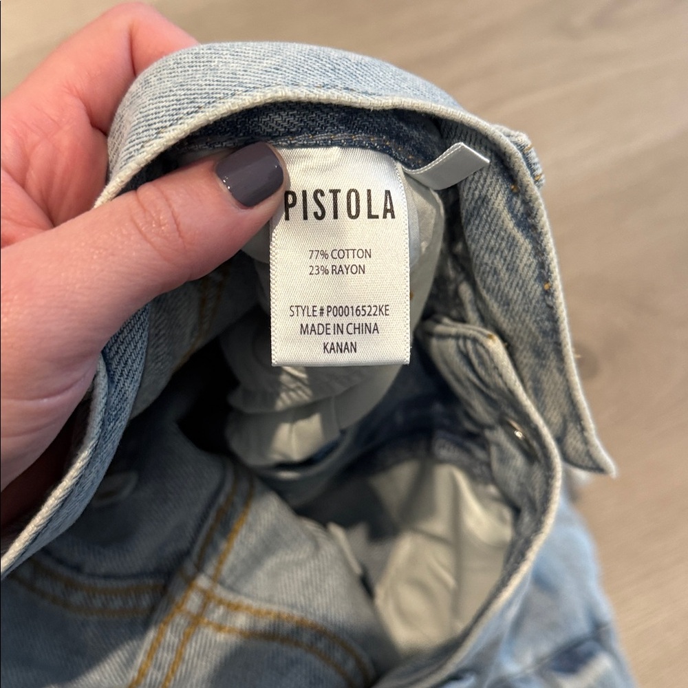Pistola Bobbie Utility Mid Rise Loose Straight Cargo Jeans - Picture 4 of 4